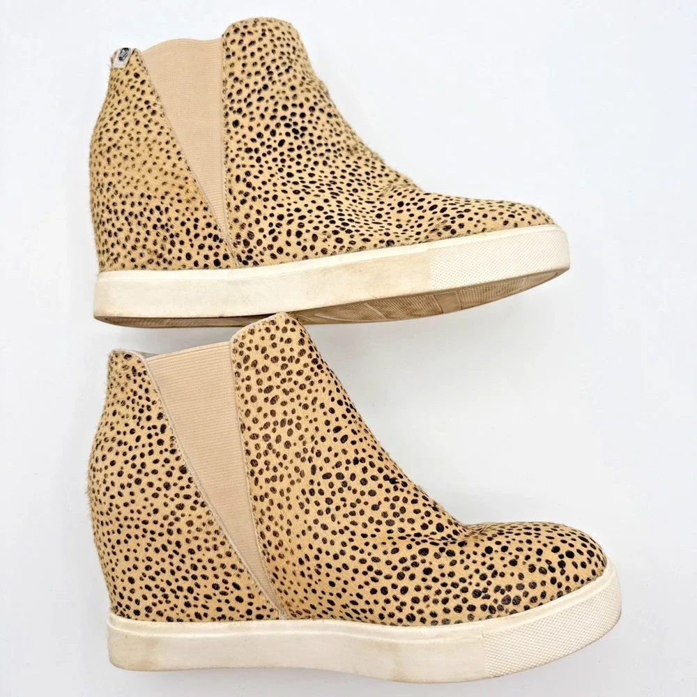 Coconuts by Matisse Spencer Hi-Top Slip-On Shoe Size 7.5M cheetah women